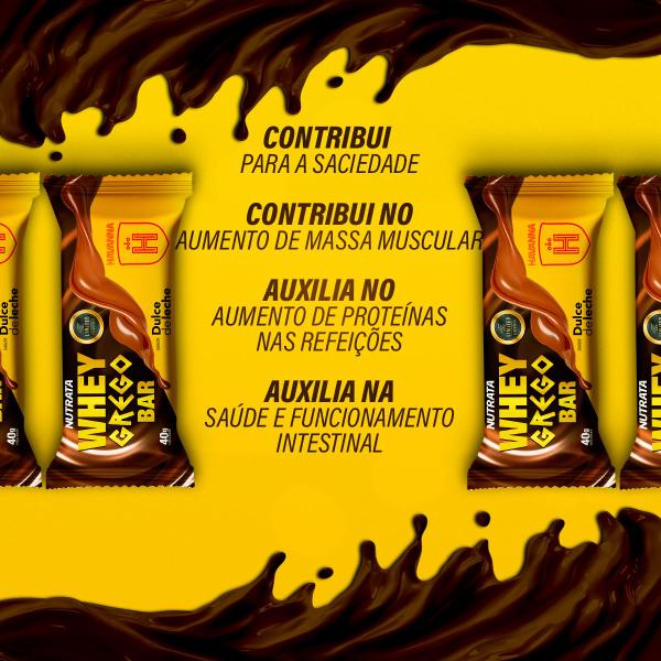 Imagem de Whey Grego Bar Havanna Doce de Leite 12 unidades  Nutrata