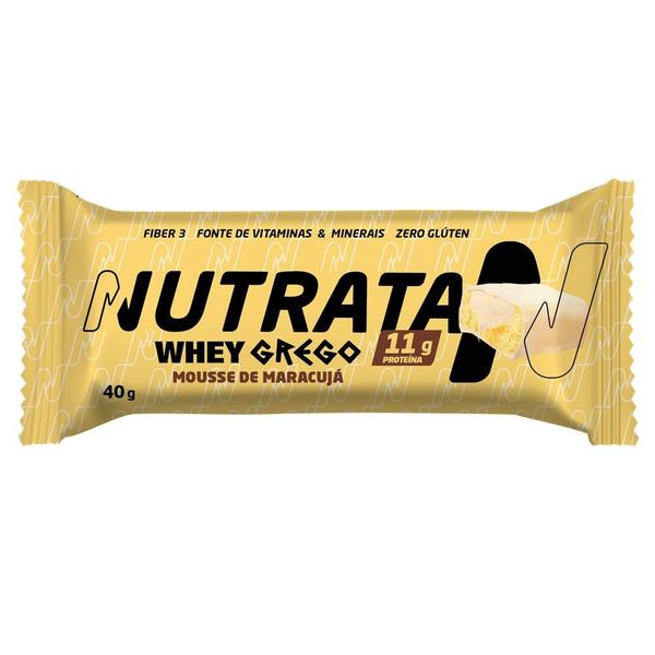 Imagem de Whey Grego Bar Mousse De Maracujá - Nutrata 12 Un.