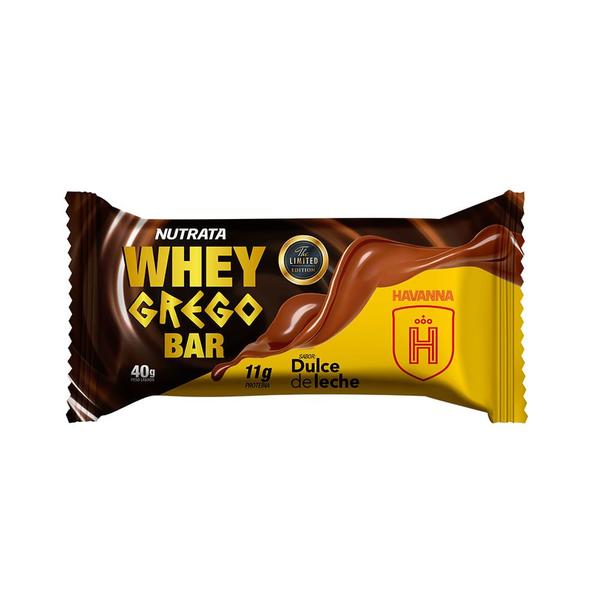 Imagem de Whey Grego Bar Sabor Dulce De Leche Havanna Nutrata 40g