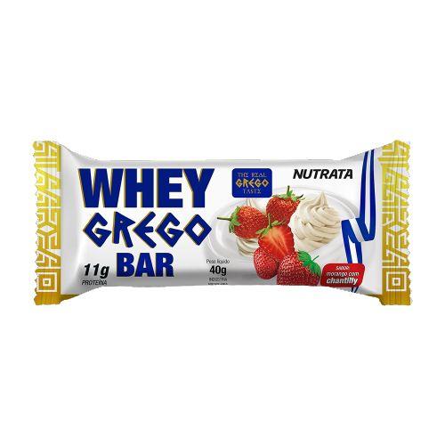 Imagem de Whey grego bar sabor morango com chantilly - display com 12