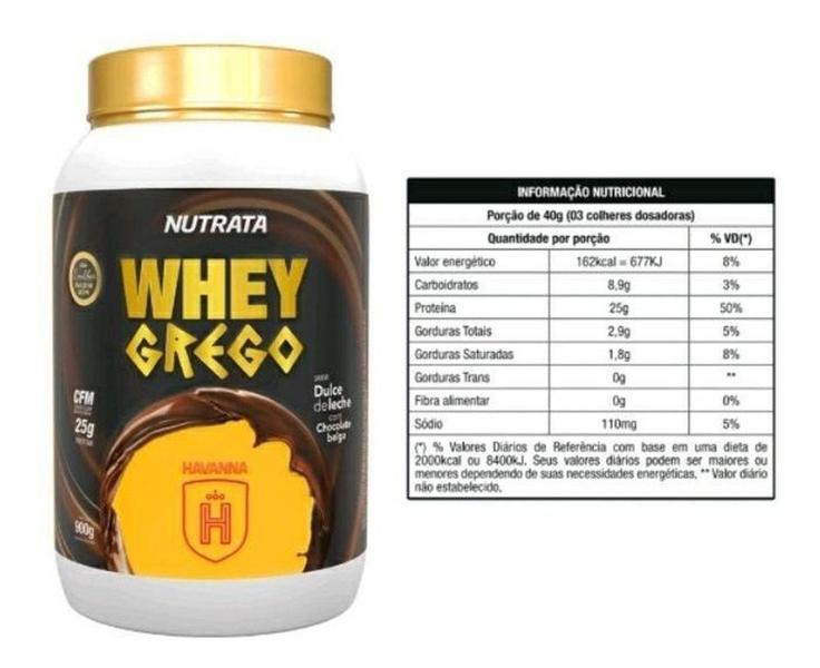 Imagem de Whey Grego Doce de Leite Chocolate Belga Havanna 900gNutrata