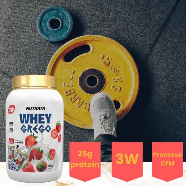 Imagem de Whey Grego Protein 3W 25g Proteina Pote 900g Nutrata