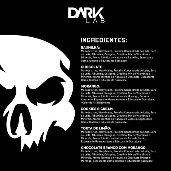Whey Hipercalórico Dark Mass 3kg Dark Lab Ganho de Massa Muscular Imagem de Whey Hipercalórico Dark Mass 3kg Dark Lab Ganho de Massa Muscular