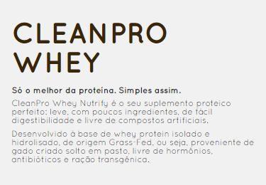 Imagem de Whey Isolado Cleanpro 900g Nutrify