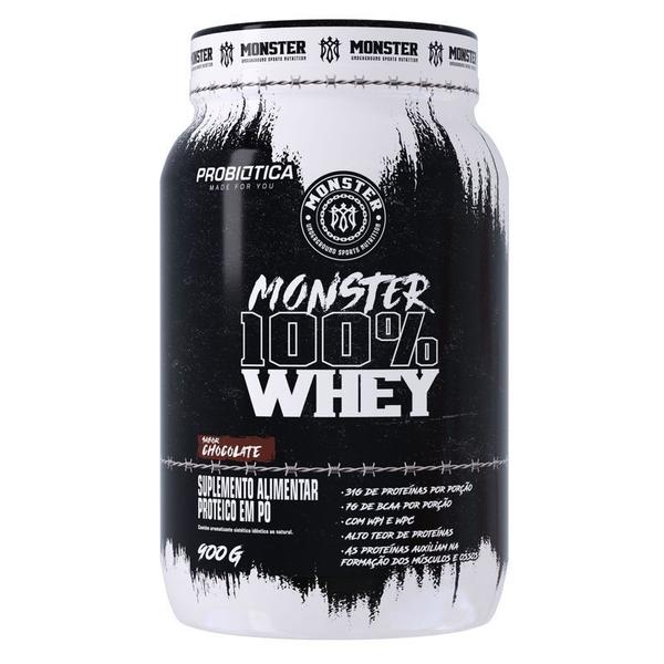 Imagem de Whey Isolado Concentrado Monster 100% Whey 900g Probiótica