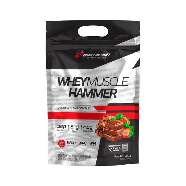 Whey Muscle Hammer 900g - Bodyaction Imagem de Whey Muscle Hammer 900g - Bodyaction