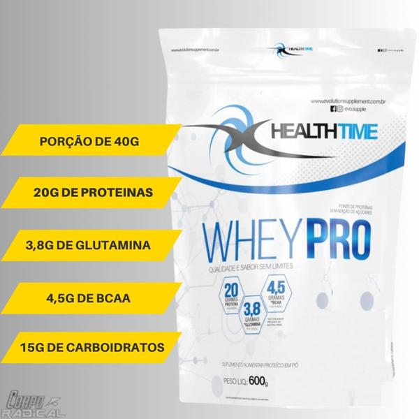 Imagem de Whey Pro Refil 3 Kg (5 Refis De 600g) - HEALTH TIME