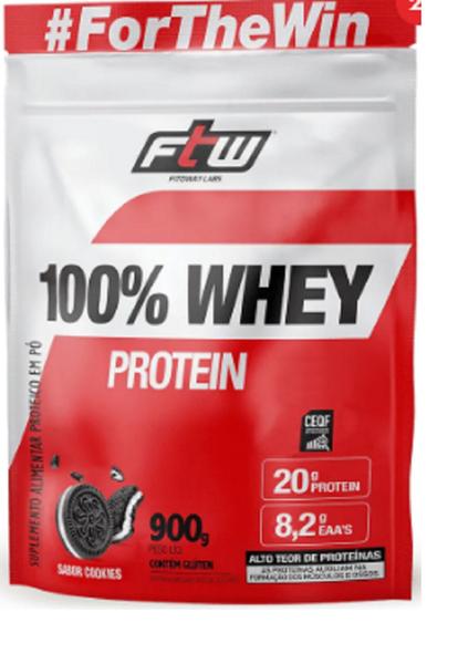 Imagem de WHEY PROTEIN 100% 900G REFIL FTW leite