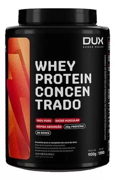 Imagem de Whey Protein 100% Concentrado Sabor Caramelo Salgado de Pote 900 g-Dux Nutrition