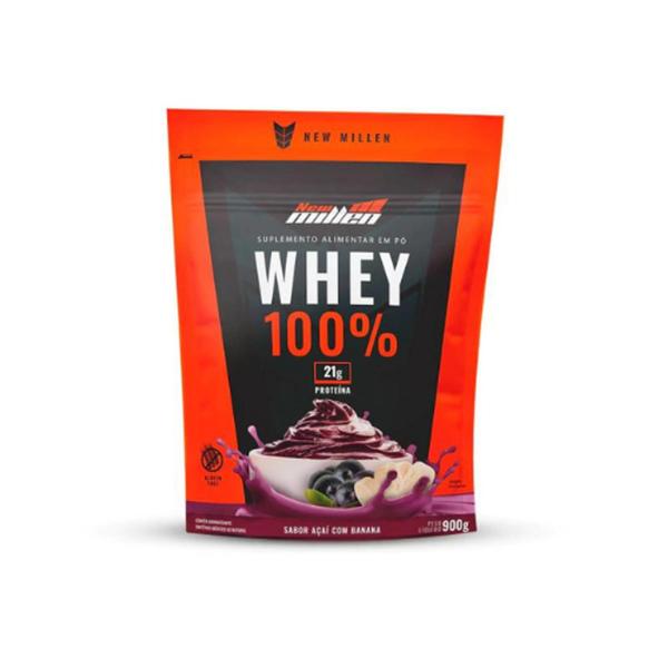 Imagem de Whey Protein 100% Concetrada New Millen 900g Refil