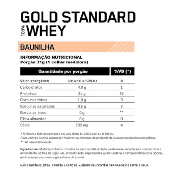 Imagem de Whey Protein 100% Gold Standard 907g Optimum Nutrition