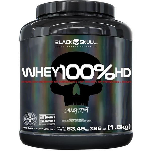 Imagem de Whey Protein 100% HD - (1,8kg / 60 Doses) - Black Skull