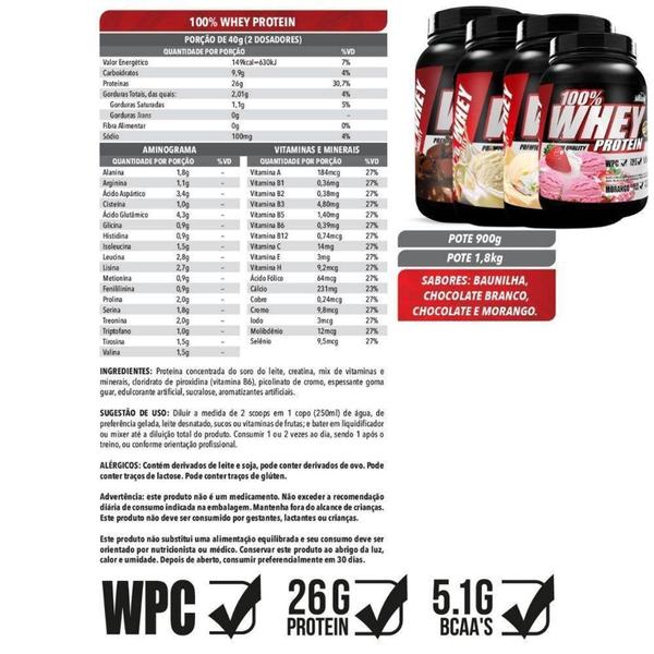 Imagem de Whey Protein 100% Pure 900G Chocolate Branco Shark Pro