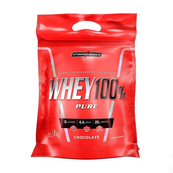 Imagem de Whey Protein 100% Puro Concentrado Sabor Chocolate Refil 900gr Integralmedica