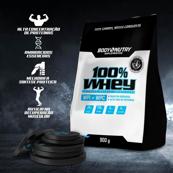 Imagem de Whey Protein 100% Puro Refil 1,8kg Whey Isolado e Concentrado WPI + WPC Proteinas Glutamina BCAA Arginina Materias Primas Importadas Original