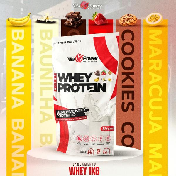Whey Protein 1kg - Vita Power Nutrition - Alta Perfomance! Imagem de Whey Protein 1kg - Vita Power Nutrition - Alta Perfomance!