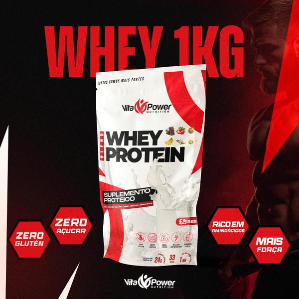 Whey Protein 1kg - Vita Power Nutrition - Alta Perfomance! Imagem de Whey Protein 1kg - Vita Power Nutrition - Alta Perfomance!