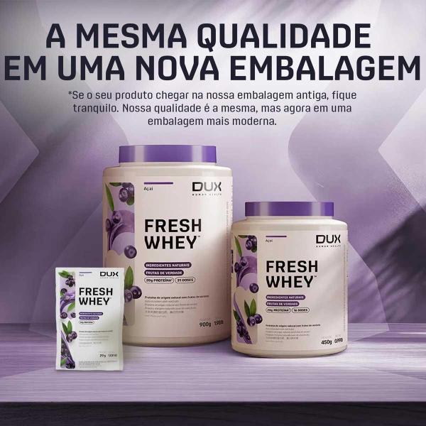 Imagem de Whey Protein 3W Fresh Whey 450G + Coqueteleira Sabor Açaí