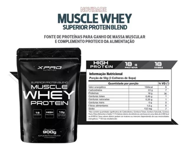 Imagem de Whey Protein Blend Muscle Superior 900g Xpro Nutrition Adicionar aos favoritos