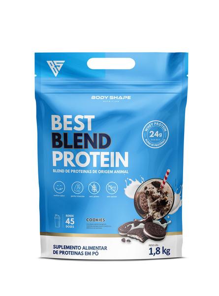 Whey Protein Body Shape Best Blend Concentrado e Hidrolisado Sem Soja 1.8kg Imagem de Whey Protein Body Shape Best Blend Concentrado e Hidrolisado Sem Soja 1.8kg