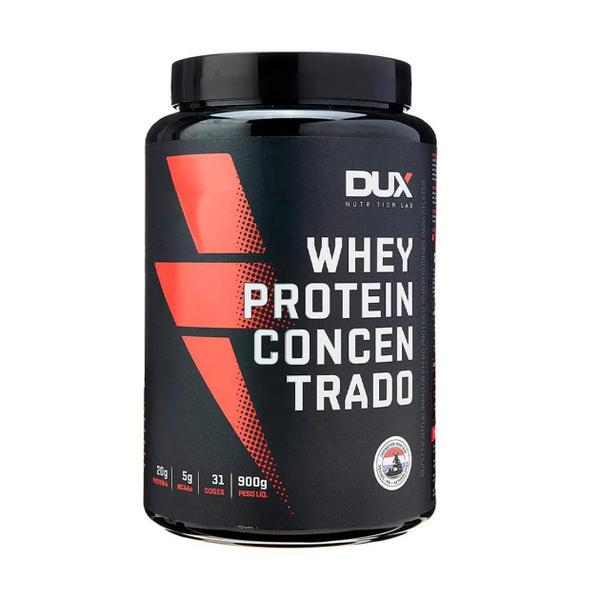 Imagem de Whey Protein Concentrado 100% Puro Pote 900g Sabor Cookies - Dux Nutrition Suplemento Alimentar