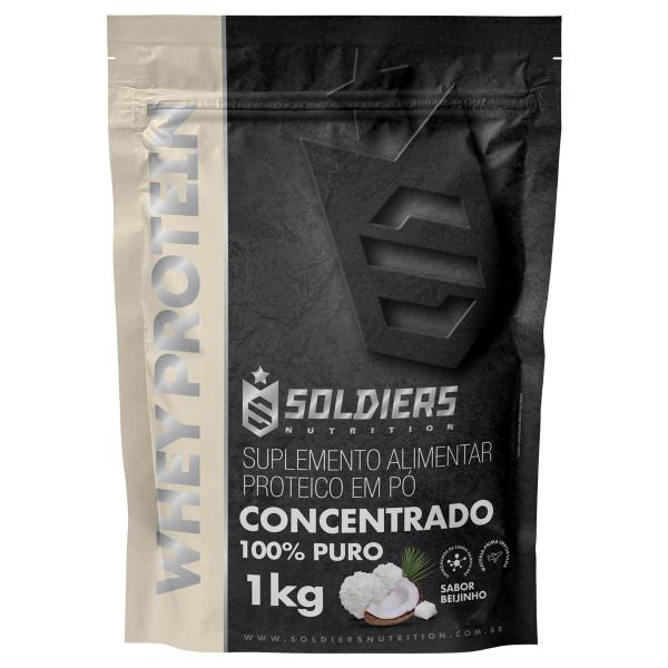 Imagem de Whey Protein Concentrado 1kg - Beijinho - 100% Importado - Soldiers Nutrition