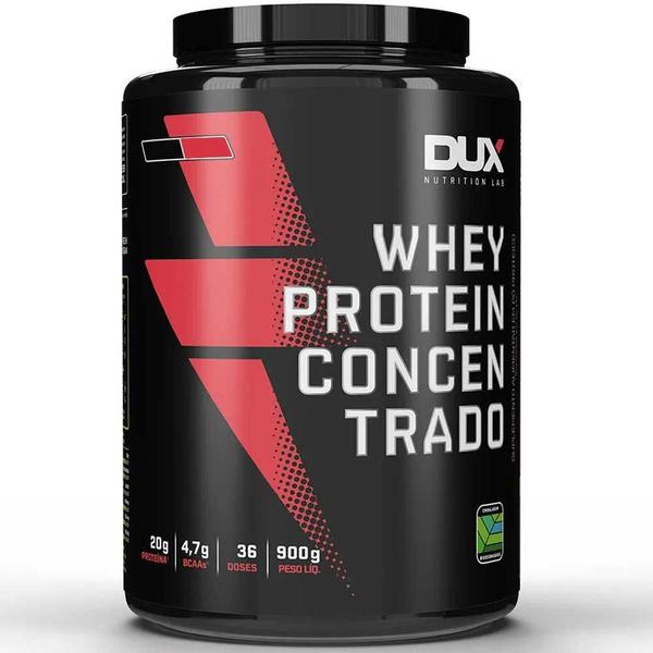 Imagem de Whey Protein Concentrado 900G Morango Dux Coqueteleira 700Ml