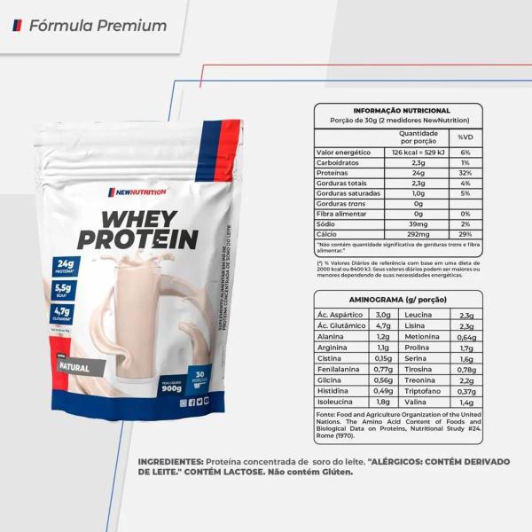 Imagem de Whey Protein Concentrado 900g New Nutrition