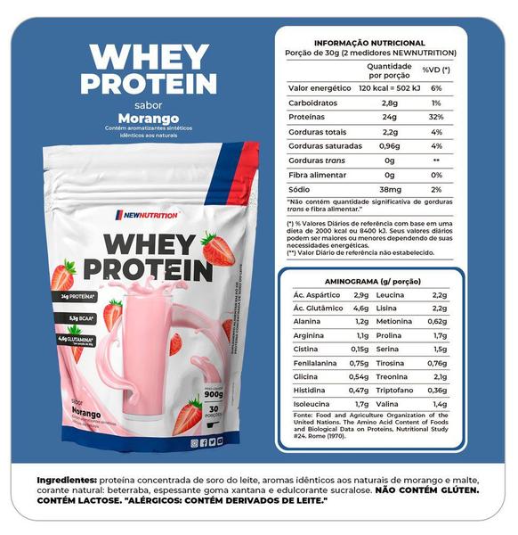 Imagem de Whey Protein Concentrado 900g- New Nutrition