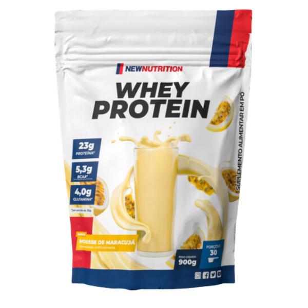 Whey Protein Concentrado 900g- New Nutrition Imagem de Whey Protein Concentrado 900g- New Nutrition
