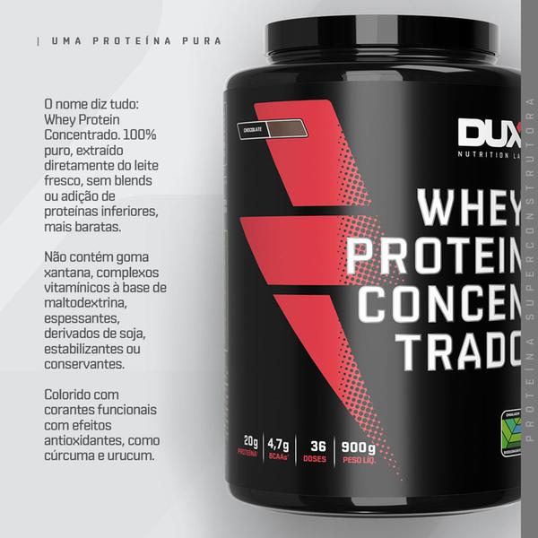 Whey Protein Concentrado - Dux Nutrition 900g - DUX Imagem de Whey Protein Concentrado - Dux Nutrition 900g