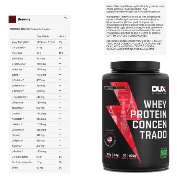 Imagem de Whey protein Concentrado - Dux nutrition - 900g