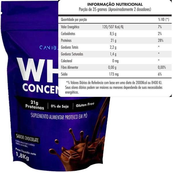 Imagem de Whey Protein Concentrado Gods Whey 1,8Kg Canibal Chocolate