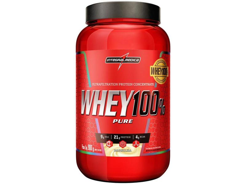 Imagem de Whey Protein Concentrado Integralmédica 100% Pure - 900g Baunilha Natural