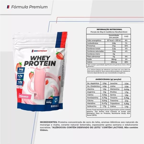 Imagem de Whey Protein Concentrado NewNutrition - Morango  900gr