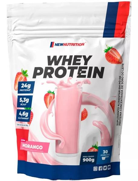 Imagem de Whey Protein Concentrado NewNutrition - Morango  900gr