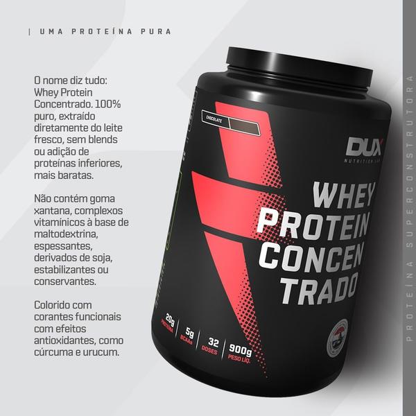 Imagem de Whey Protein Concentrado Pote 900gr - DUX Nutrition