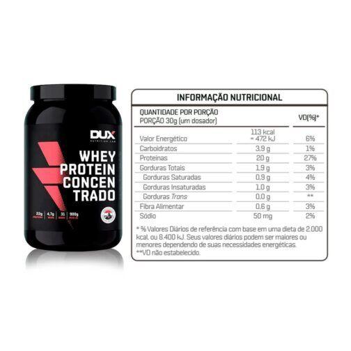 Imagem de Whey Protein Concentrado Pote 900gr - DUX Nutrition