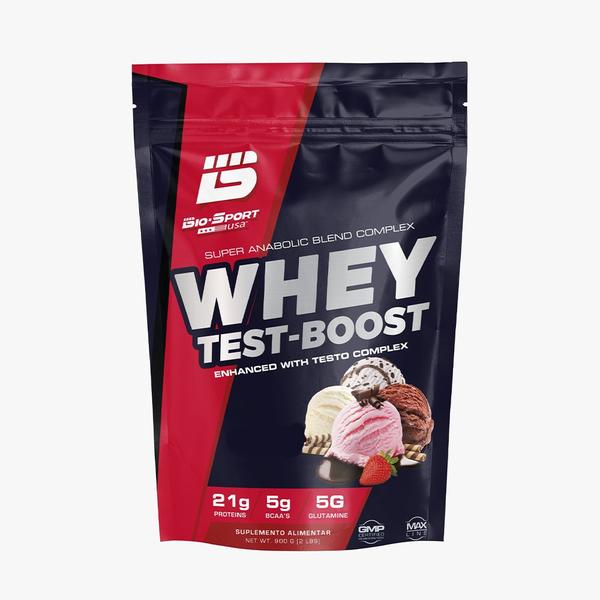 Imagem de Whey Protein Concentrado Test-boost 900g - Bio Sport USA