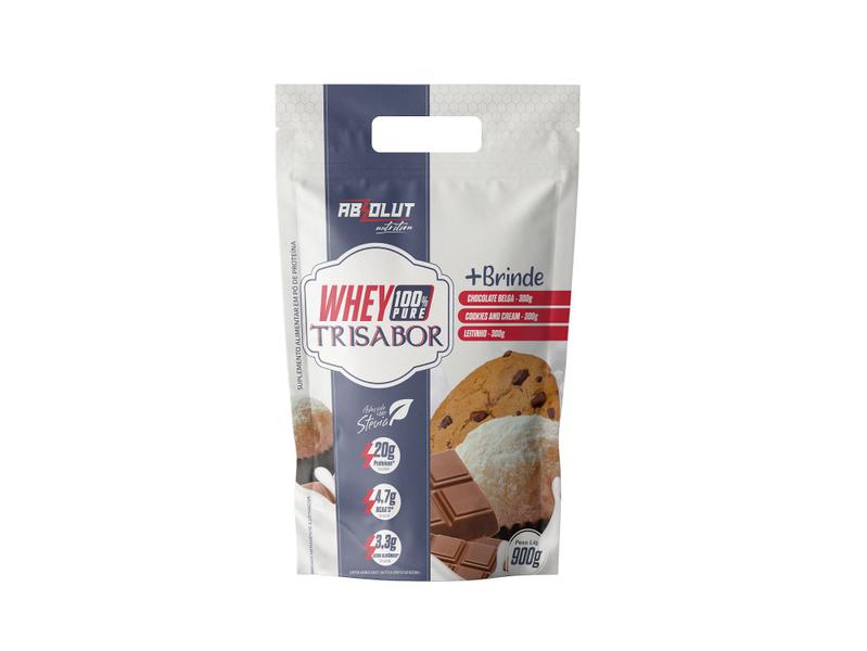 Imagem de Whey Protein Concentrado Trisabor Pouch 900g - Absolut Nutri