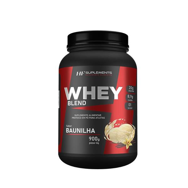 Whey protein de baunilha 900g hf suplements Imagem de Whey protein de baunilha 900g hf suplements