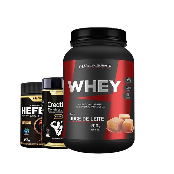 Imagem de Whey protein doce de leite + pré treino blueberry creatina