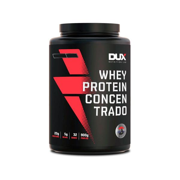 Whey protein dux concentrado 900g - morango Imagem de Whey protein dux concentrado 900g - morango