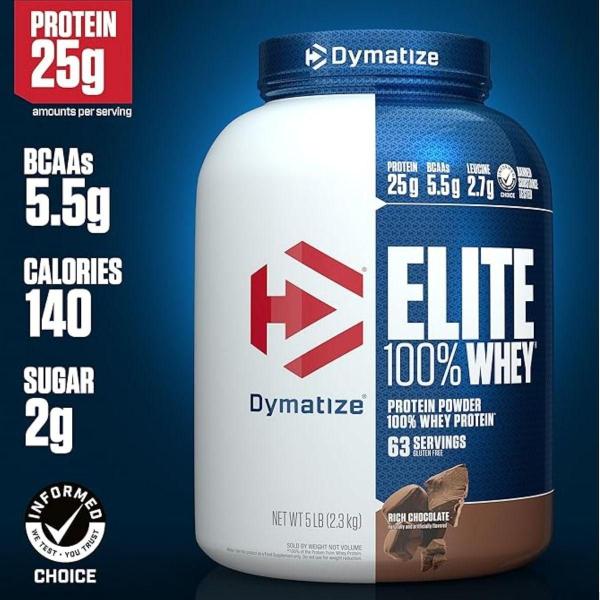 Imagem de Whey Protein Elite 100% Powder 2,3Kg 5Lbs Dymatize