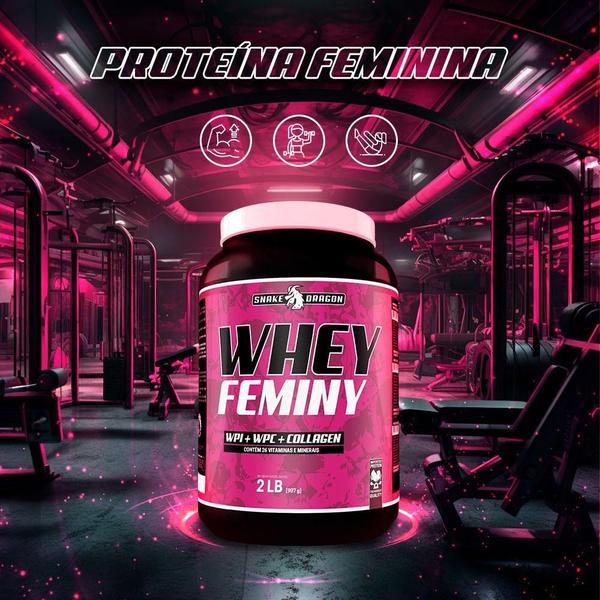 Imagem de Whey Protein Feminino com Colágeno 907g Proteína Sem Gluten Nao engorda