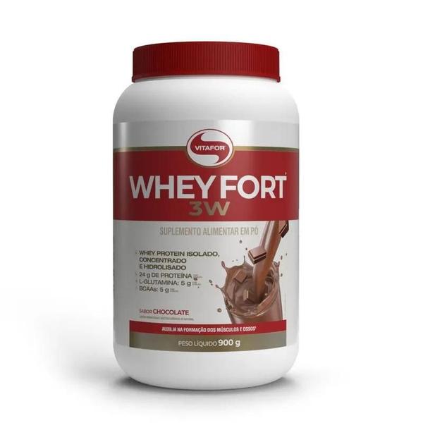 Imagem de Whey Protein Fort 3W 900g  VitaFor