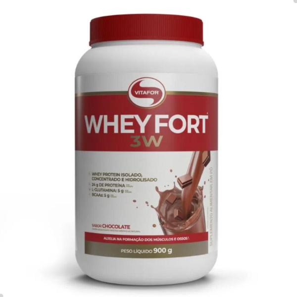 Imagem de Whey Protein Fort 3W 900g Vitafor