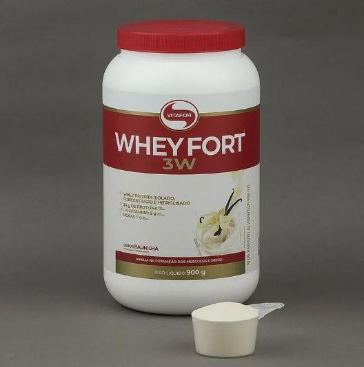 Imagem de Whey Protein Fort 3W de 900 g Sabor Baunilha - Vitafor