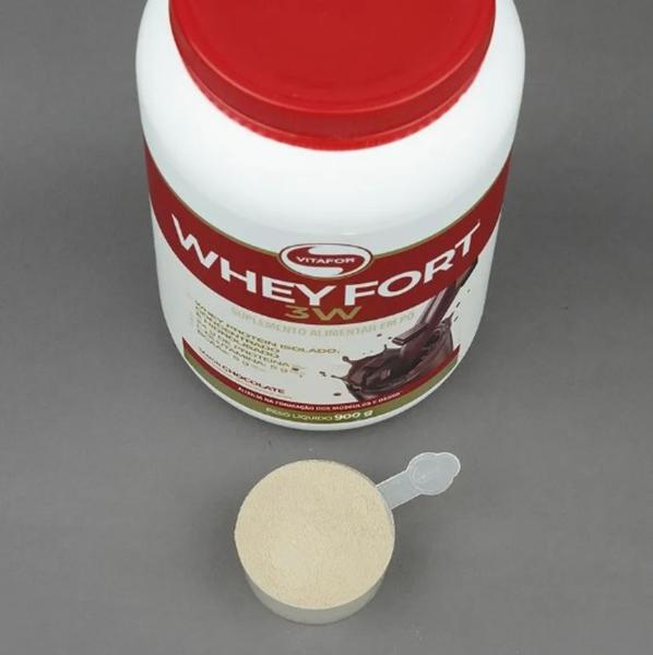 Imagem de Whey Protein Fort 3W de 900g Sabor Chocolate - Vitafor