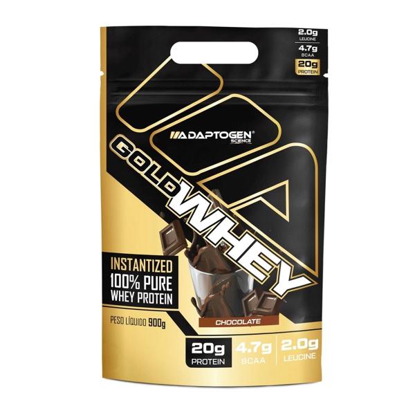 Imagem de Whey Protein Gold Whey Sabor Chocolate 900g Adaptogen